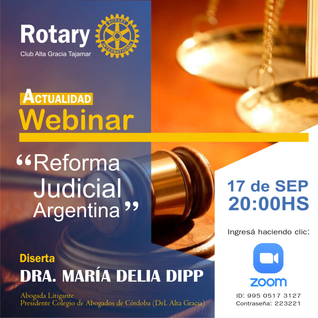 WEBINAR ” REFORMA JUDICIAL” en Argentina