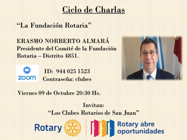 Ciclo de Charla de los Clubes Rotarios de San Juan